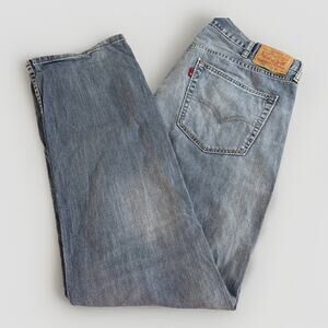 Levis 559 Jeans Mens 38x34 Blue Denim Relaxed Straight Leg Medium Wash Retro